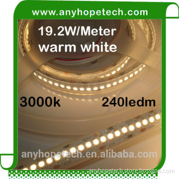 Fast delivery high brightness 19.2W per m warm white smd 3528 waterproof flexible led strip